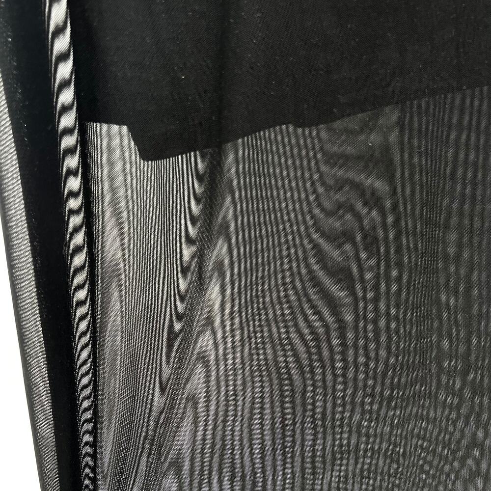 NWT Dressed in LALA Karma Oversized Mesh Dress + Slip Black Large - Picture 10 of 13